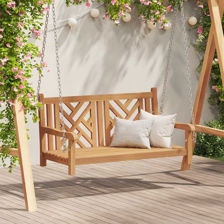 Gyng Bænk Andet Brun 114 x 60 x 64 cm Massivt teaktræ