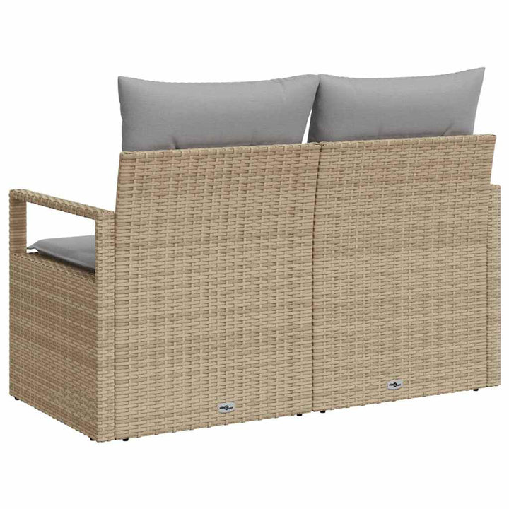Havemøbelsofa med pude Beige 120 x 62 x 69cm polyrattan