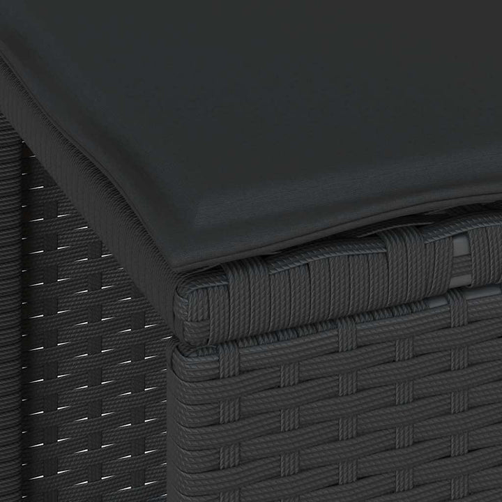 Have Spisebordssæt Sort Poly rattan