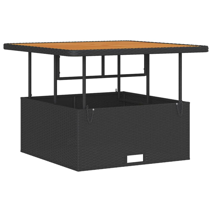 Have Spisebordssæt Sort Poly rattan