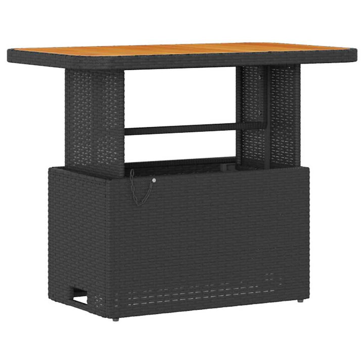 Have Spisebordssæt Sort Poly rattan