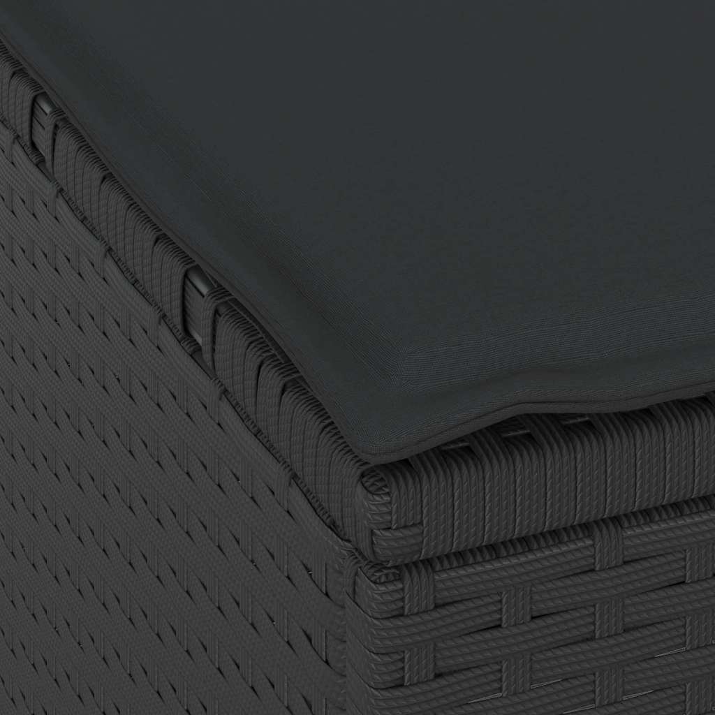 Have Spisebordssæt Sort Poly rattan