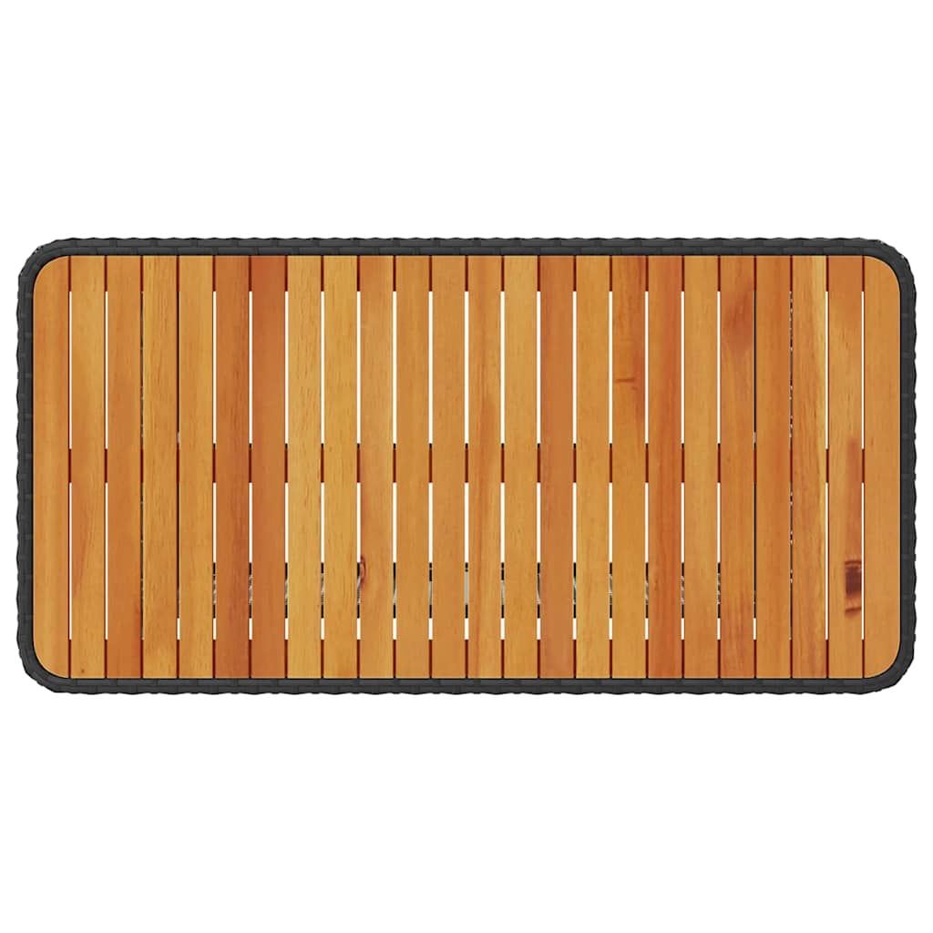 Have Spisebordssæt Sort Poly rattan