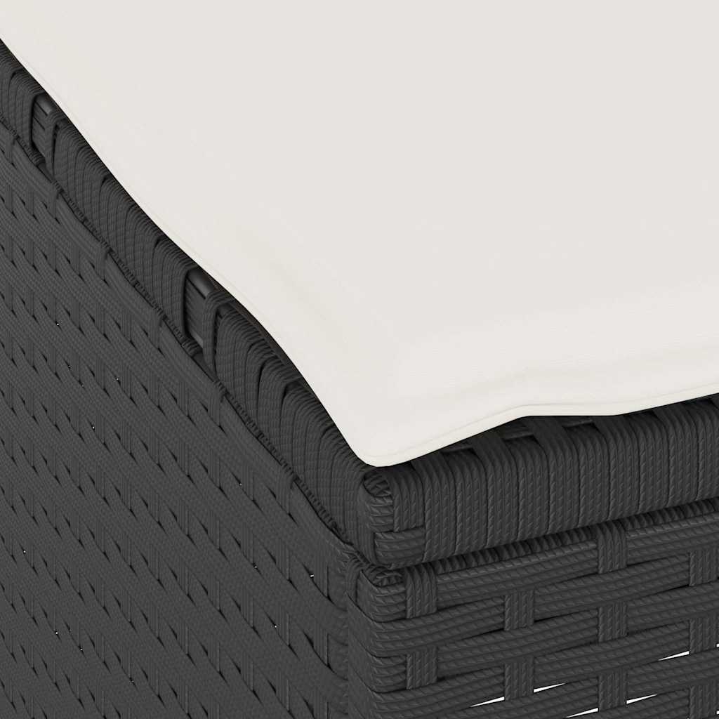 Have Spisebordssæt Sort Poly rattan