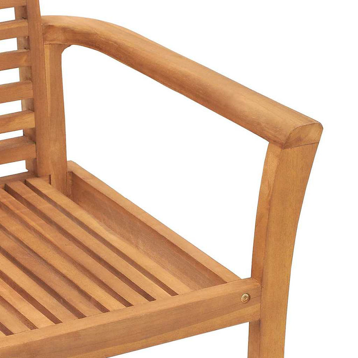 Staple Havebordsstol Brun 62.5 x 54.5 x 95.5 cm Massivt teaktræ