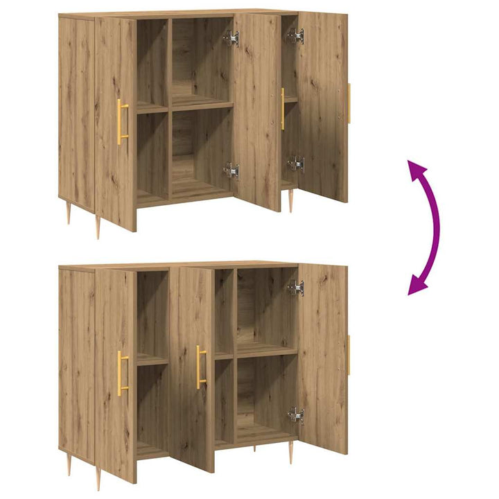 Sideboard artisan eg 90 x 34 x 80 cm Konstrueret træ