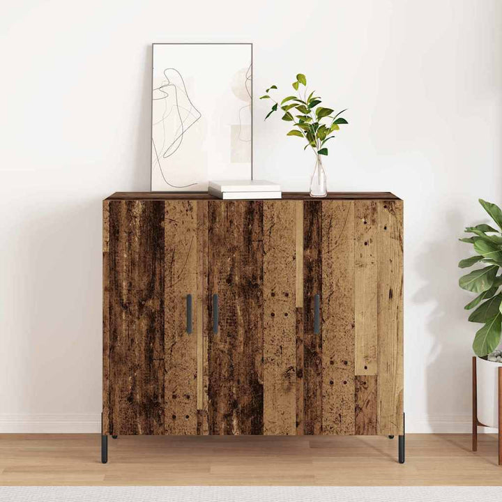 Sideboard Gammelt træ 90 x 34 x 80 cm Konstrueret træ