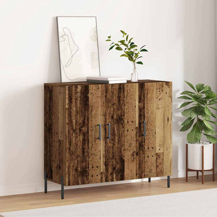 Sideboard Gammelt træ 90 x 34 x 80 cm Konstrueret træ