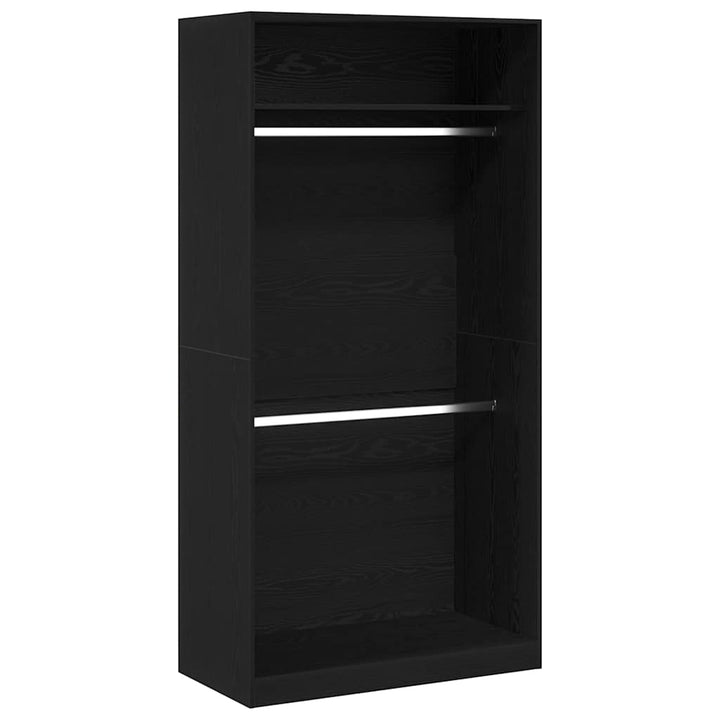Garderobeskab Sort eg 100 x 50 x 200 cm Konstrueret træ