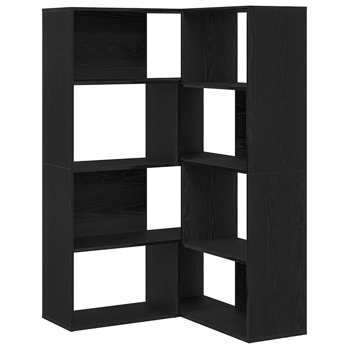 Bogskab Sort eg 140 x 30 x 140 cm Konstrueret træ