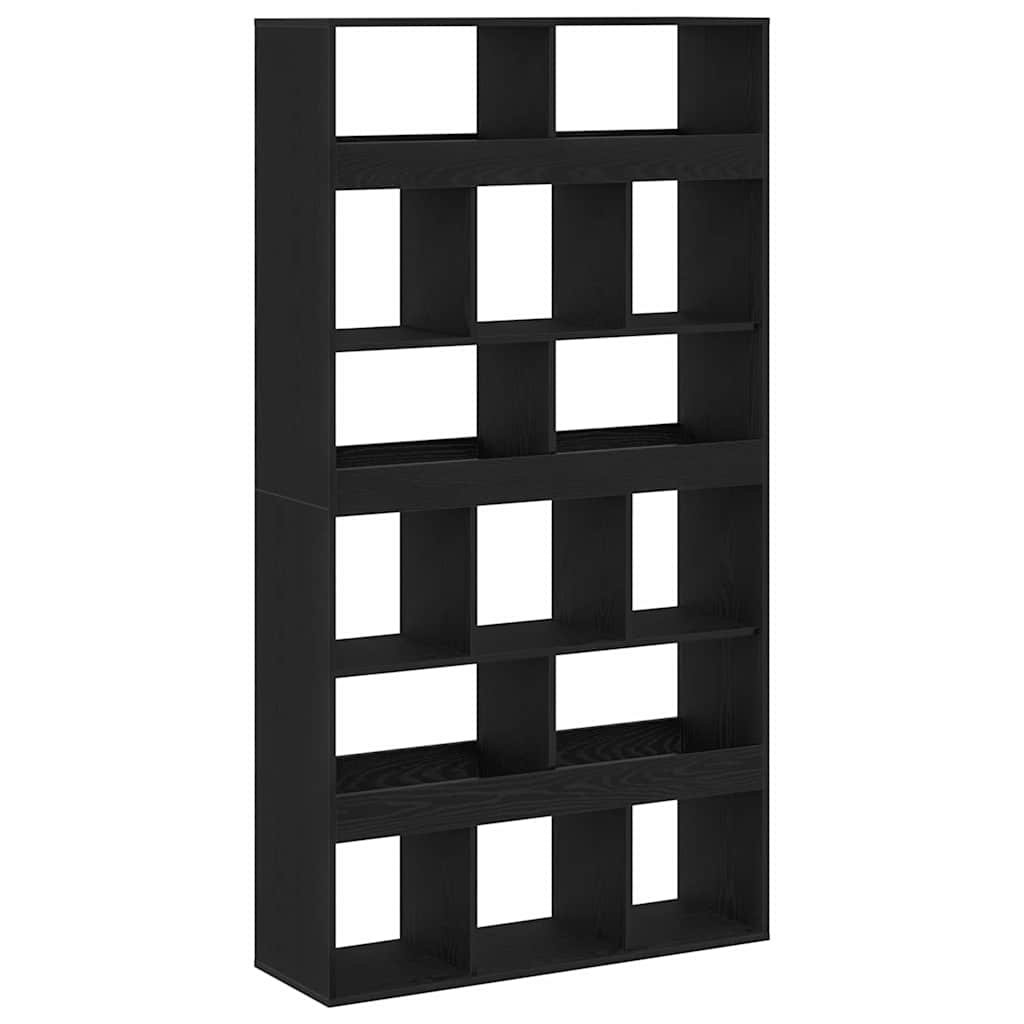 Bogskab Sort eg 100 x 33 x 187,5 cm Konstrueret træ