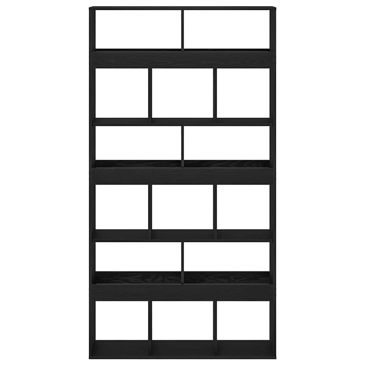 Bogskab Sort eg 100 x 33 x 187,5 cm Konstrueret træ