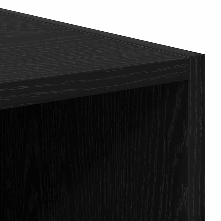 Garderobeskab Sort eg 30 x 50 x 200 cm Konstrueret træ