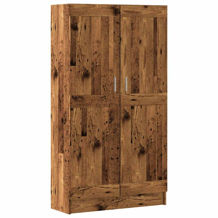 bogskab 82,5x30,5x150 cm konstrueret træ antikt træ