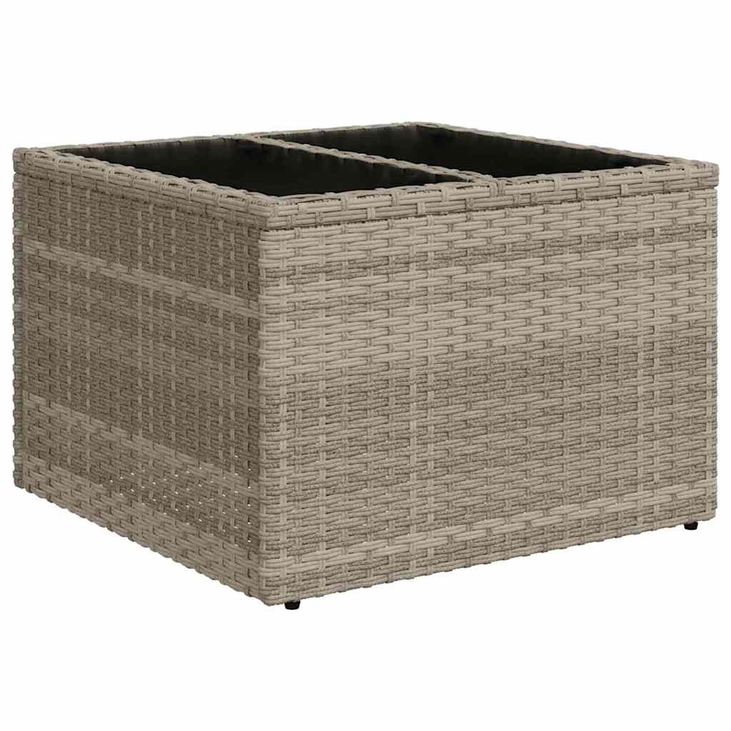 Havesofa Sæt med pude med pude 7 pcs Lysegrå 55 x 55 x 37 cm