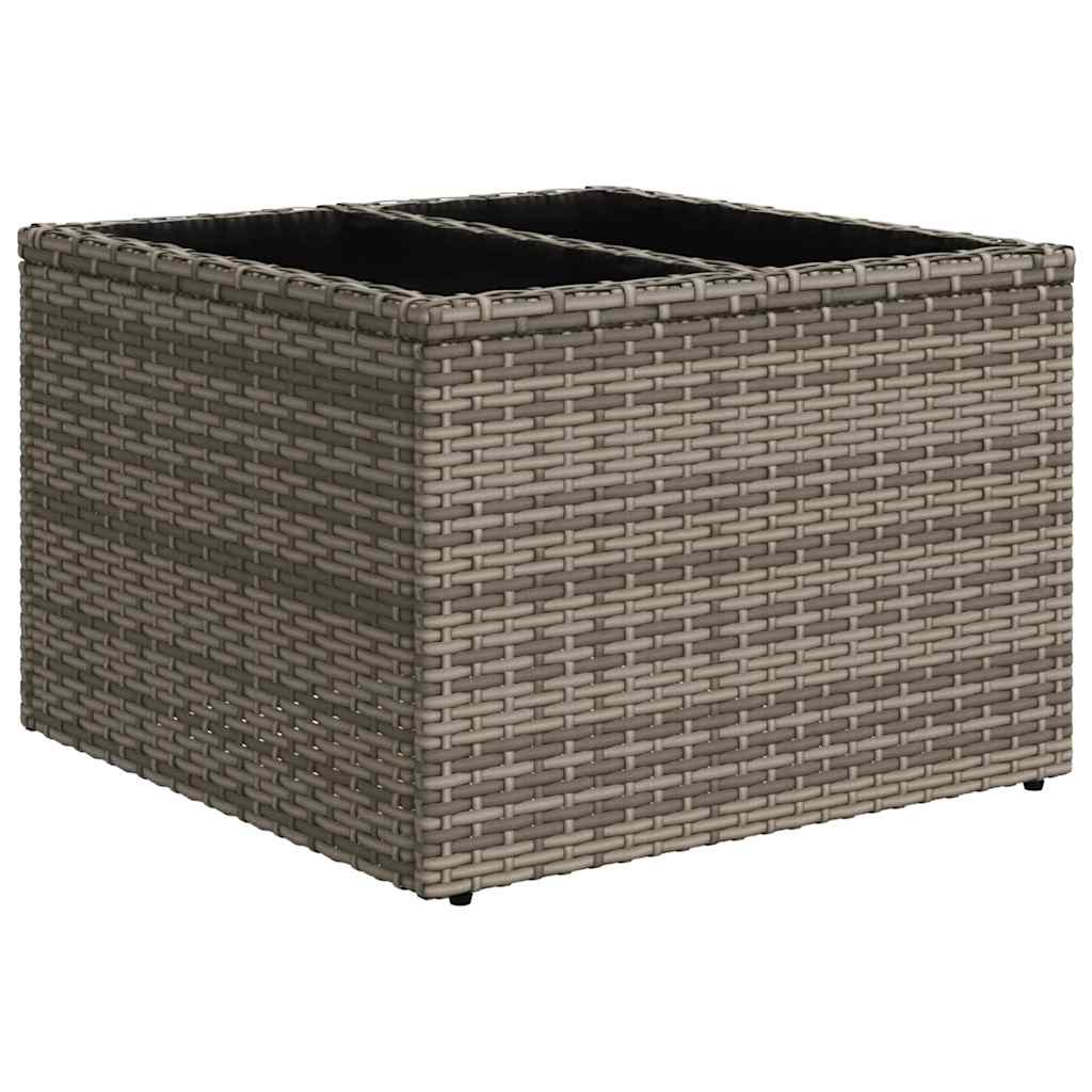 Havesofa Sæt med pude med opbevaring Grå 55 x 55 x 37 cm