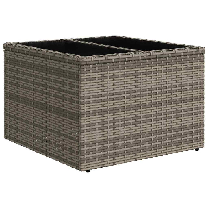 Havesofa Sæt med pude med opbevaring Grå 55 x 55 x 37 cm