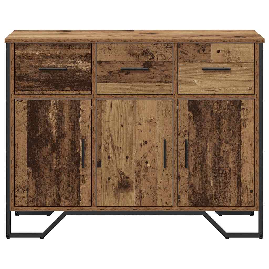 Sideboard Gammelt træ 97 x 32.5 x 74.5 cm Konstrueret træ