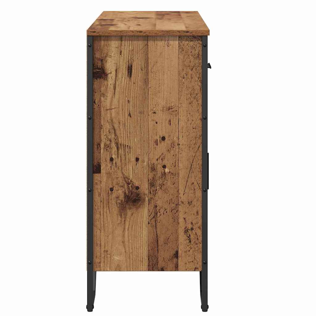Sideboard Gammelt træ 97 x 32.5 x 74.5 cm Konstrueret træ