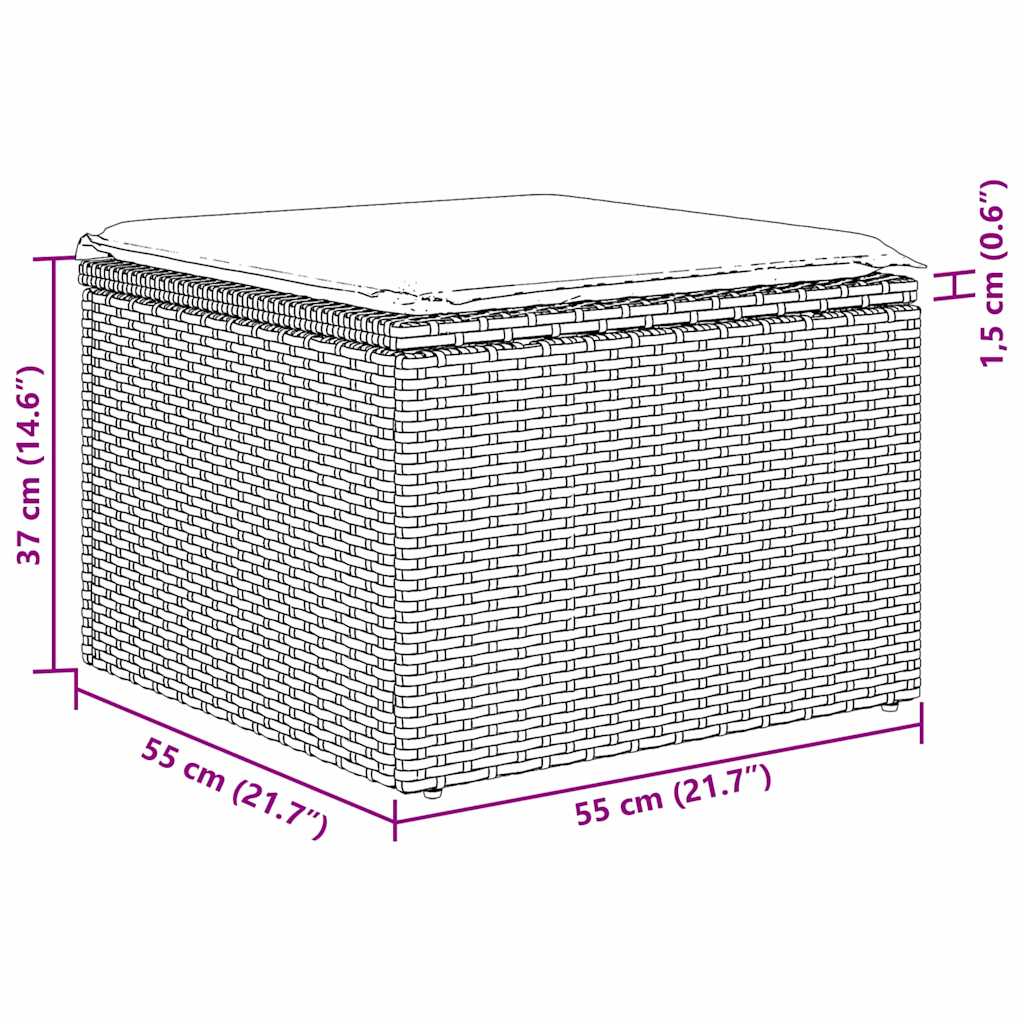 med pude Indstillelig 4 pcs Sort