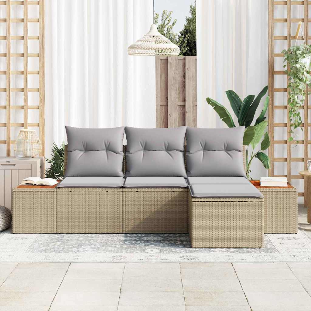 med pude Indstillelig 4 pcs Beige