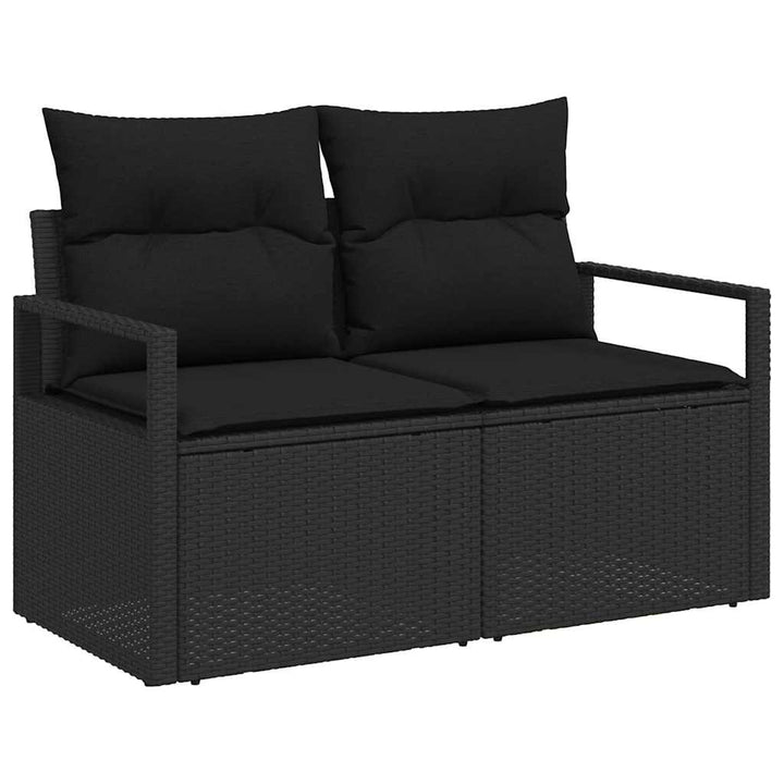 Have Spisebordssæt 6 pcs Sort og Brunt 100 x 55 x 73 cm
