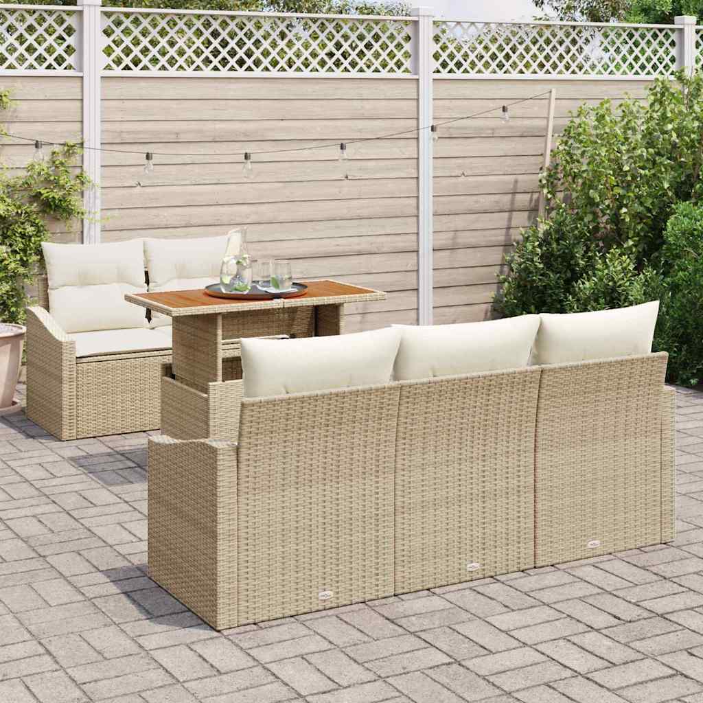 Have Spisebordssæt med pude Beige og creme 100 x 55 x 73 cm
