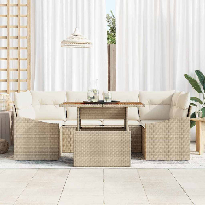 Have Spisebordssæt med pude Beige og creme 100 x 55 x 73 cm