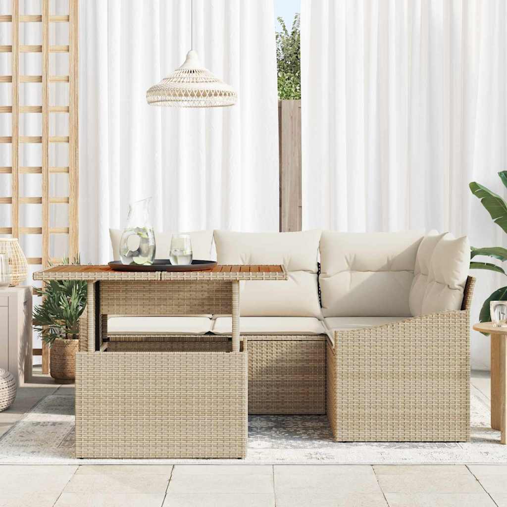 Have Spisebordssæt med pude Beige og creme 100 x 55 x 73 cm
