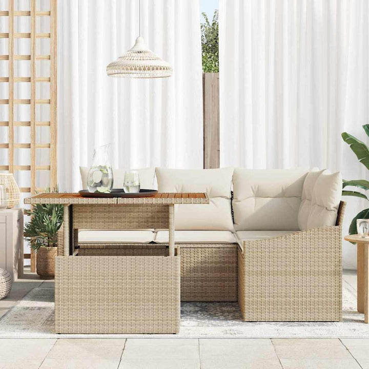 Have Spisebordssæt med pude Beige og creme 100 x 55 x 73 cm