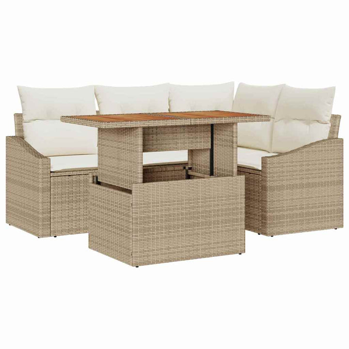 Have Spisebordssæt med pude Beige og creme 100 x 55 x 73 cm