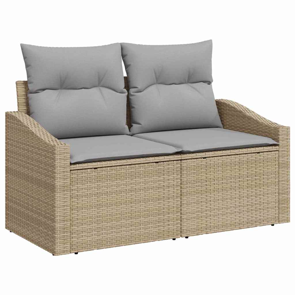 Have Spisebordssæt 10 pcs Beige og grå 100 x 55 x 73 cm