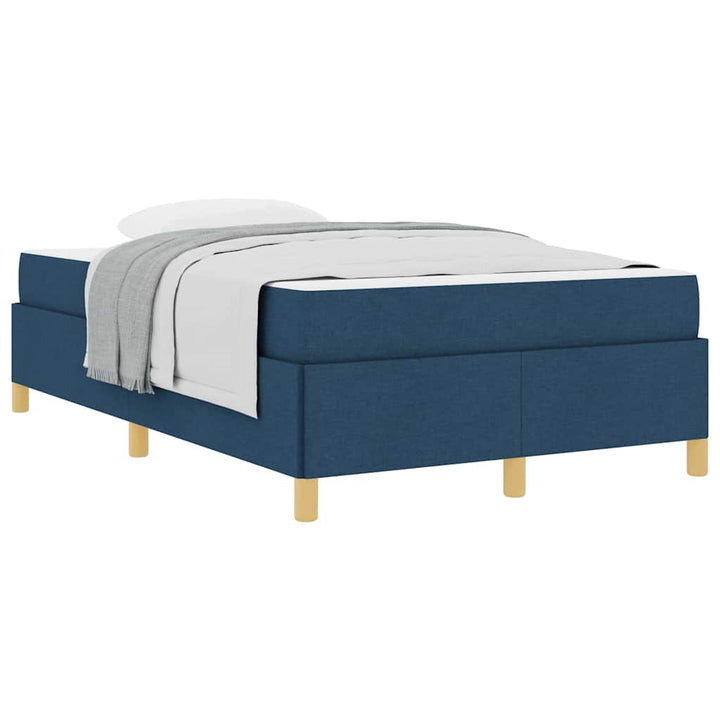 Box spring seng med madras Blå 120 x 190 cm Stof