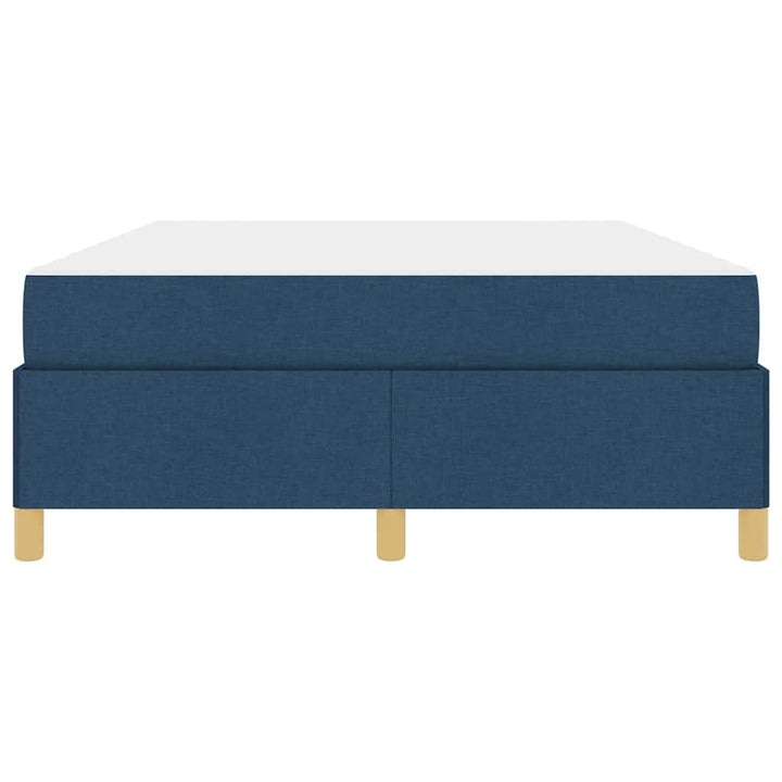 Box spring seng Blå og navy og hvid 140 x 200 cm Stof
