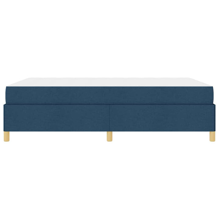 Box spring seng Blå og navy og hvid 140 x 200 cm Stof