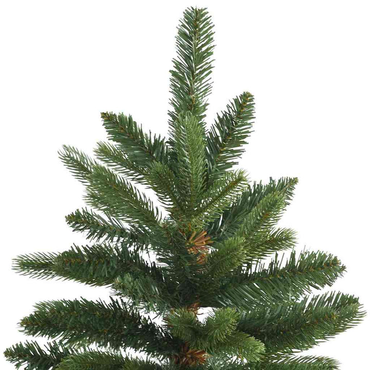 Kunstigt Hinged Juletræ med stativ Grøn 210 cm PVC, PE og stål