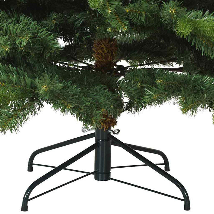 Kunstigt Hinged Juletræ med stativ Grøn 210 cm PVC, PE og stål