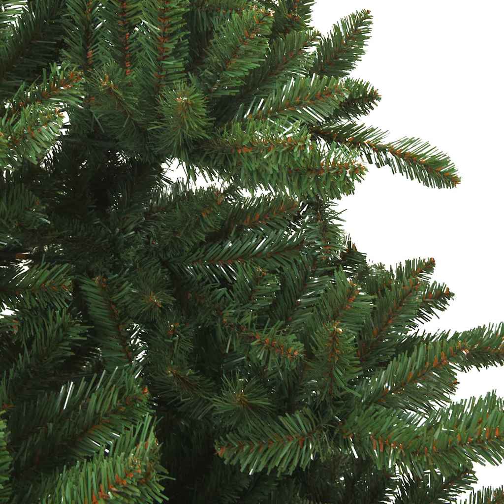 Kunstigt Hinged Juletræ med stativ Grøn 240 cm PVC, stål