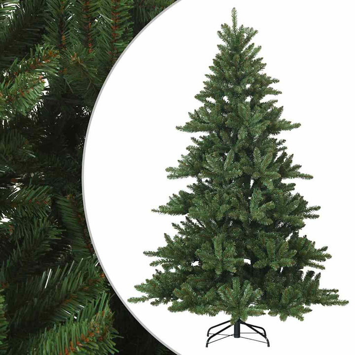 Kunstigt Hinged Juletræ med stativ Grøn 240 cm PVC, stål