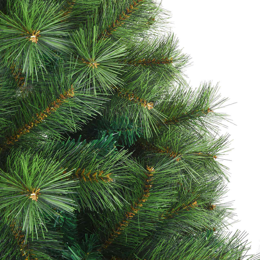 Kunstigt Hinged Juletræ med stativ Grøn 240 cm PVC, stål