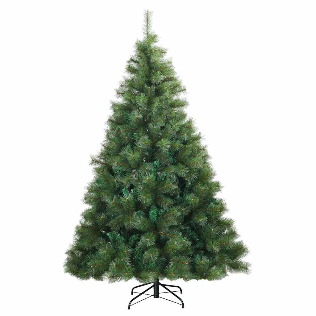 Kunstigt Hinged Juletræ med stativ Grøn 240 cm PVC, stål