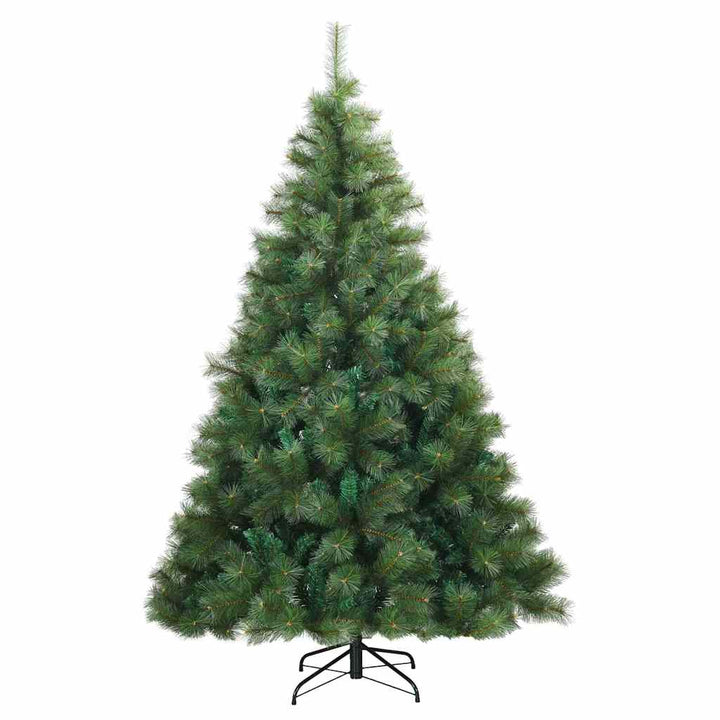 Kunstigt Hinged Juletræ med stativ Grøn 240 cm PVC, stål