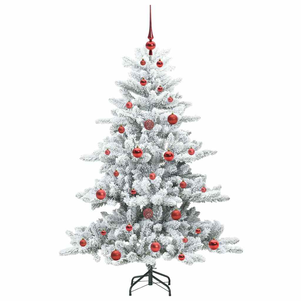 Kunstigt Hinged Juletræ med 150 LED'er med stativ 150 cm PVC