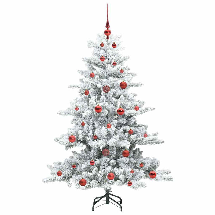 Kunstigt Hinged Juletræ med 150 LED'er med stativ 150 cm PVC