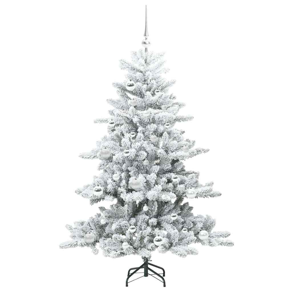 Kunstigt Hinged Juletræ med 150 LED'er med stativ 150 cm PVC