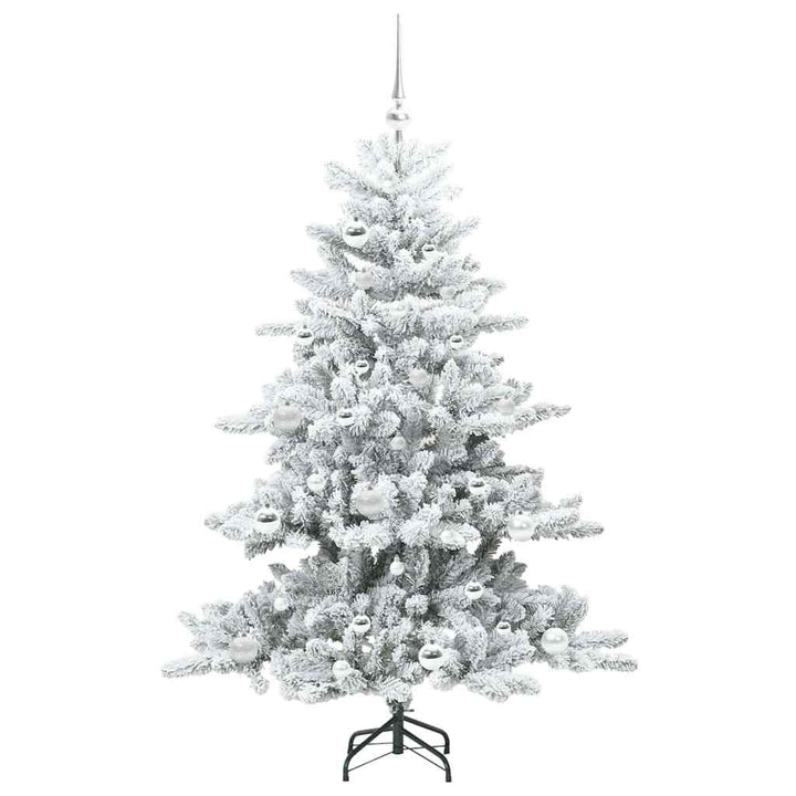 Kunstigt Hinged Juletræ med 150 LED'er med stativ 150 cm PVC