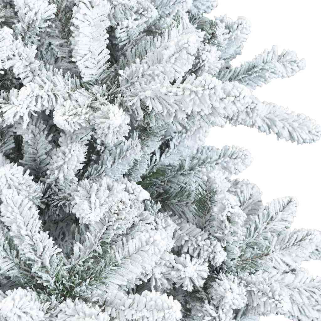 Kunstigt Hinged Juletræ med 300 LED'er med stativ 210 cm PVC