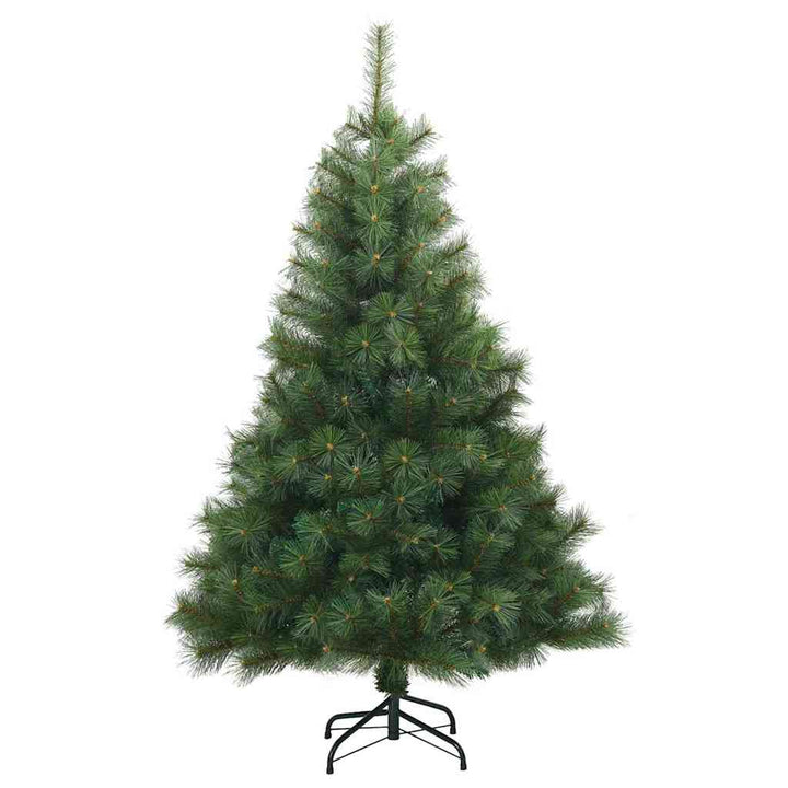 Kunstigt juletræ med 150 LED'er Grøn 150 cm PE og PVC