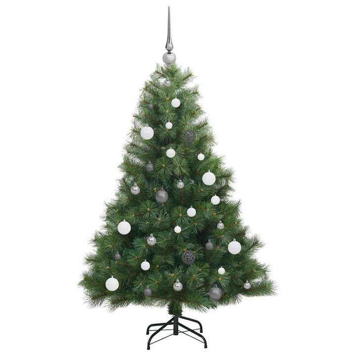 Kunstigt juletræ med 150 LED'er Grøn 150 cm PE og PVC