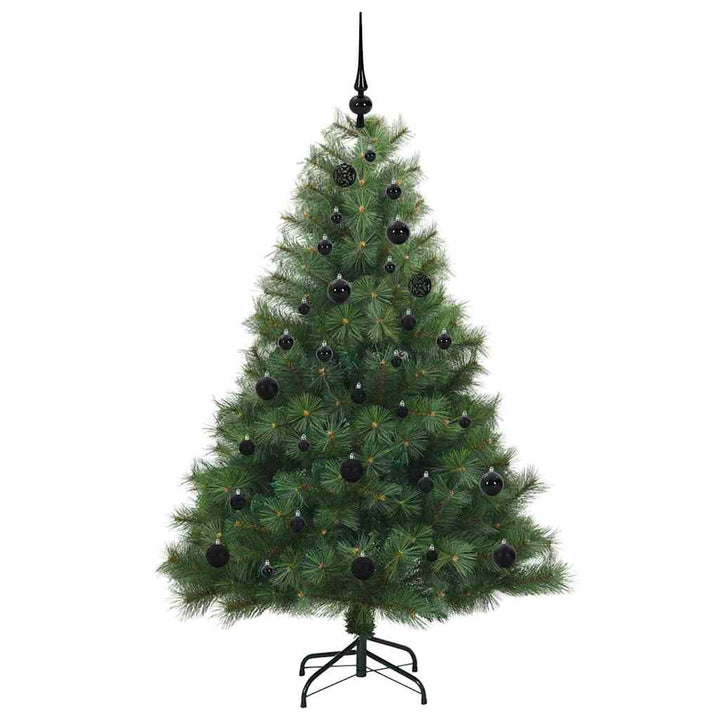 Kunstigt juletræ med 150 LED'er Grøn 150 cm PE og PVC